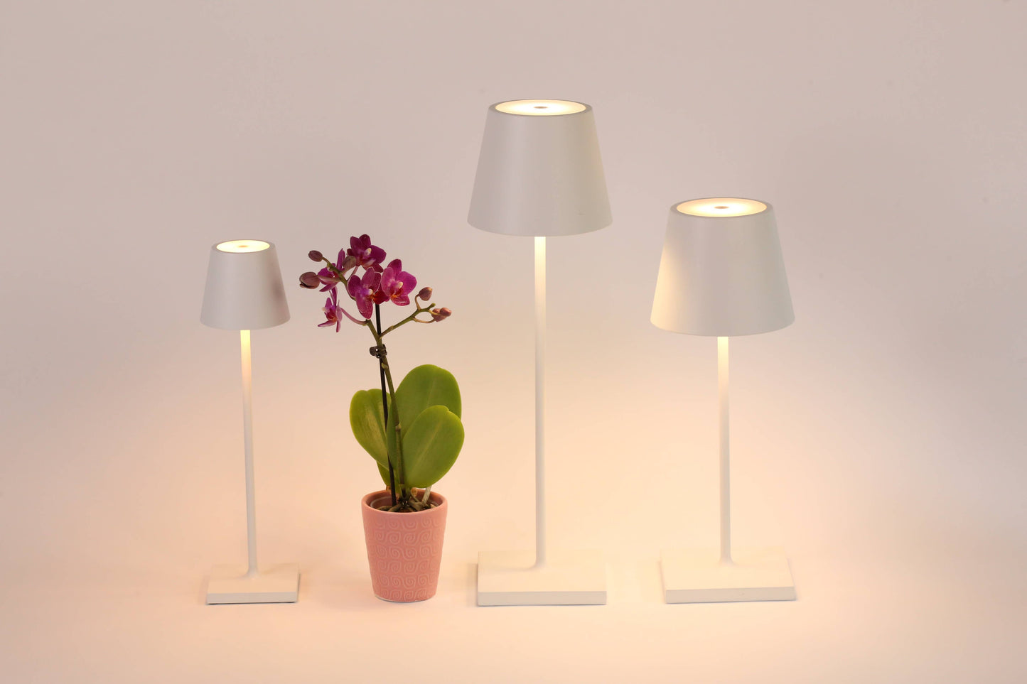 Poldina Pro Micro Cordless Lamp: Glossy Chrome