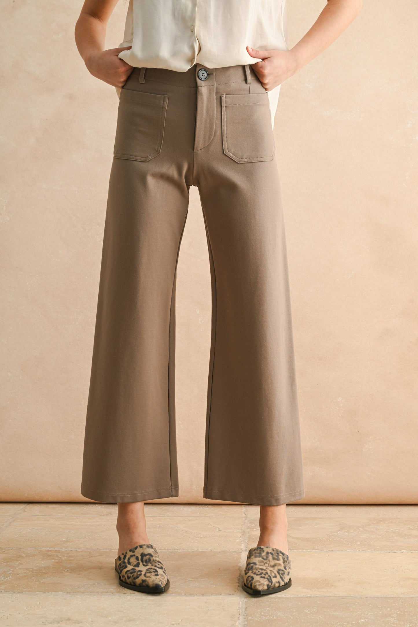 MMP1745 2 POCKETS PONTE PANTS