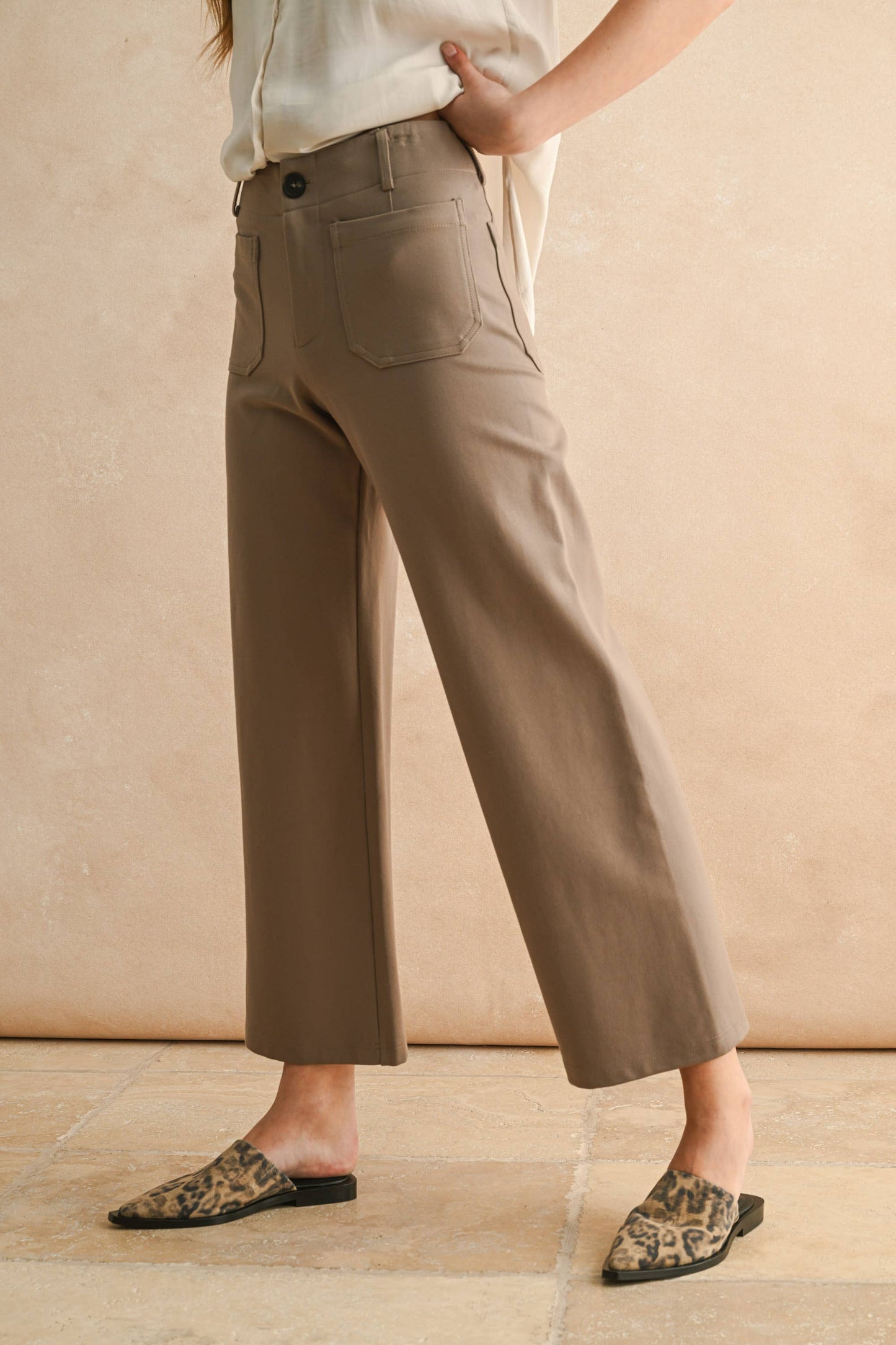 MMP1745 2 POCKETS PONTE PANTS