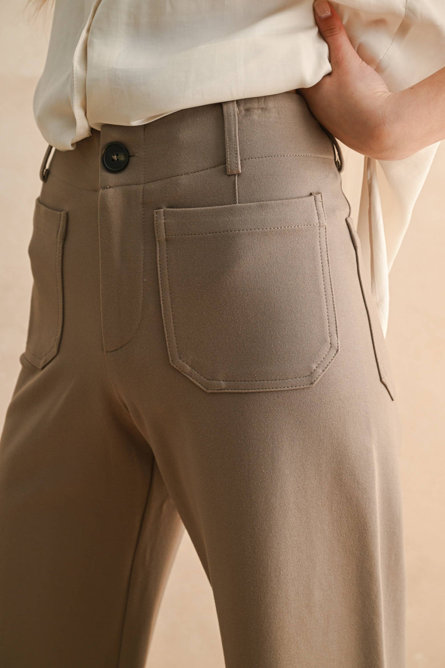 MMP1745 2 POCKETS PONTE PANTS