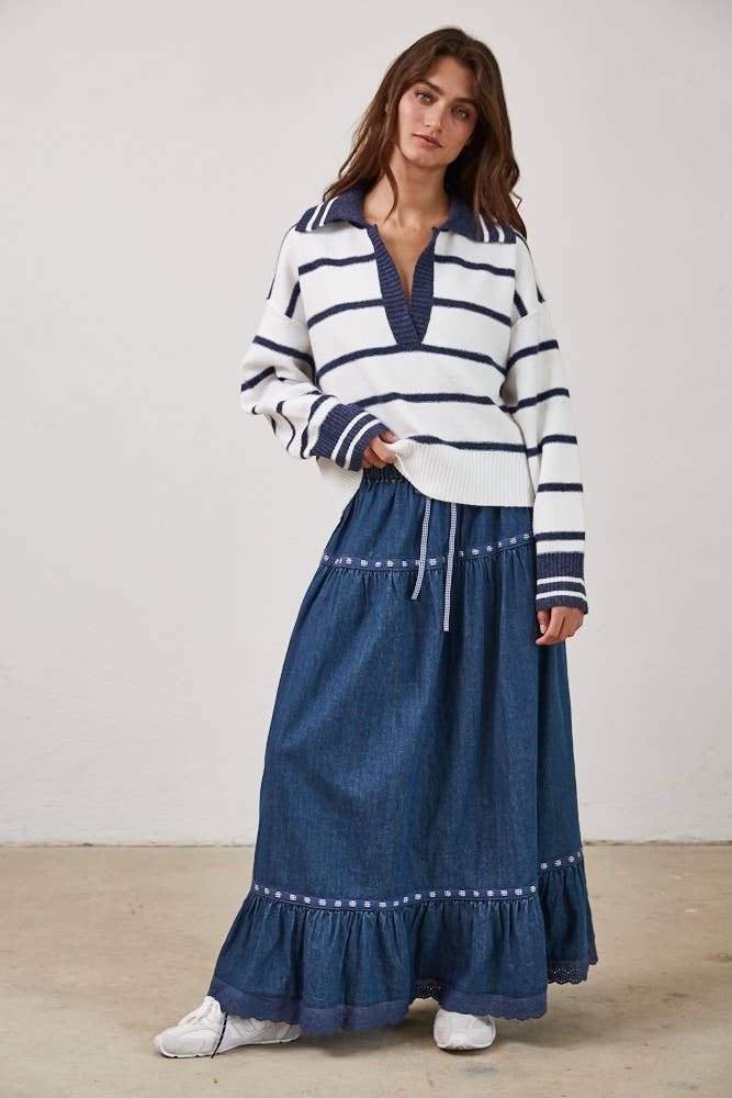 Marina Blue Soft Pullover