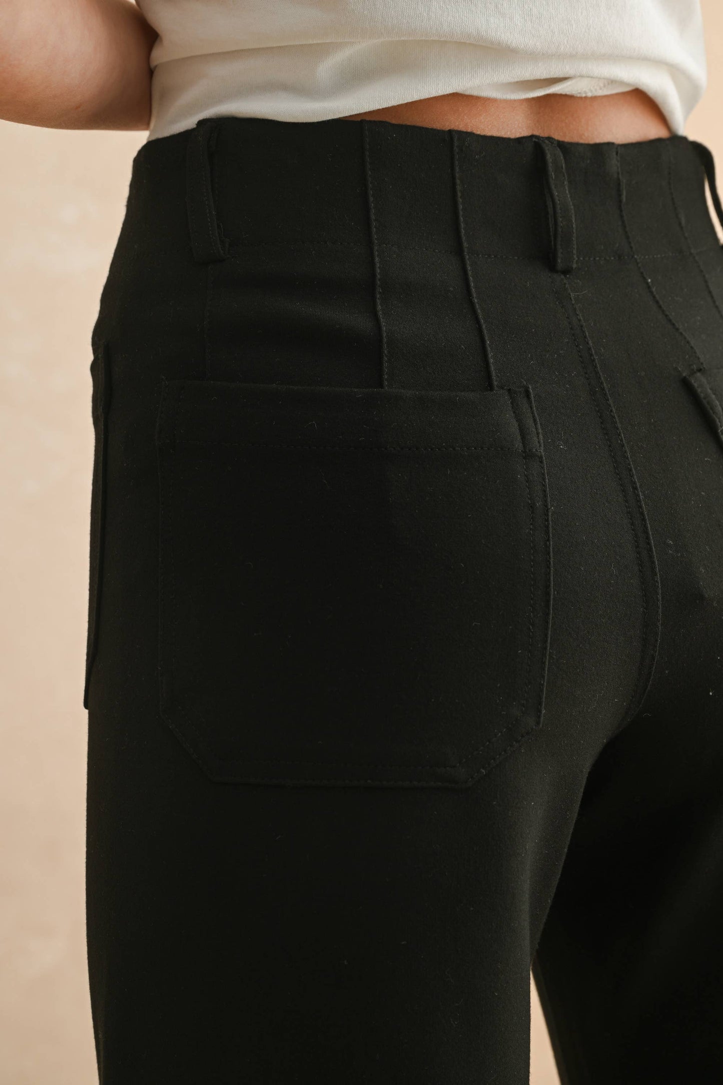 MMP1745 2 POCKETS PONTE PANTS