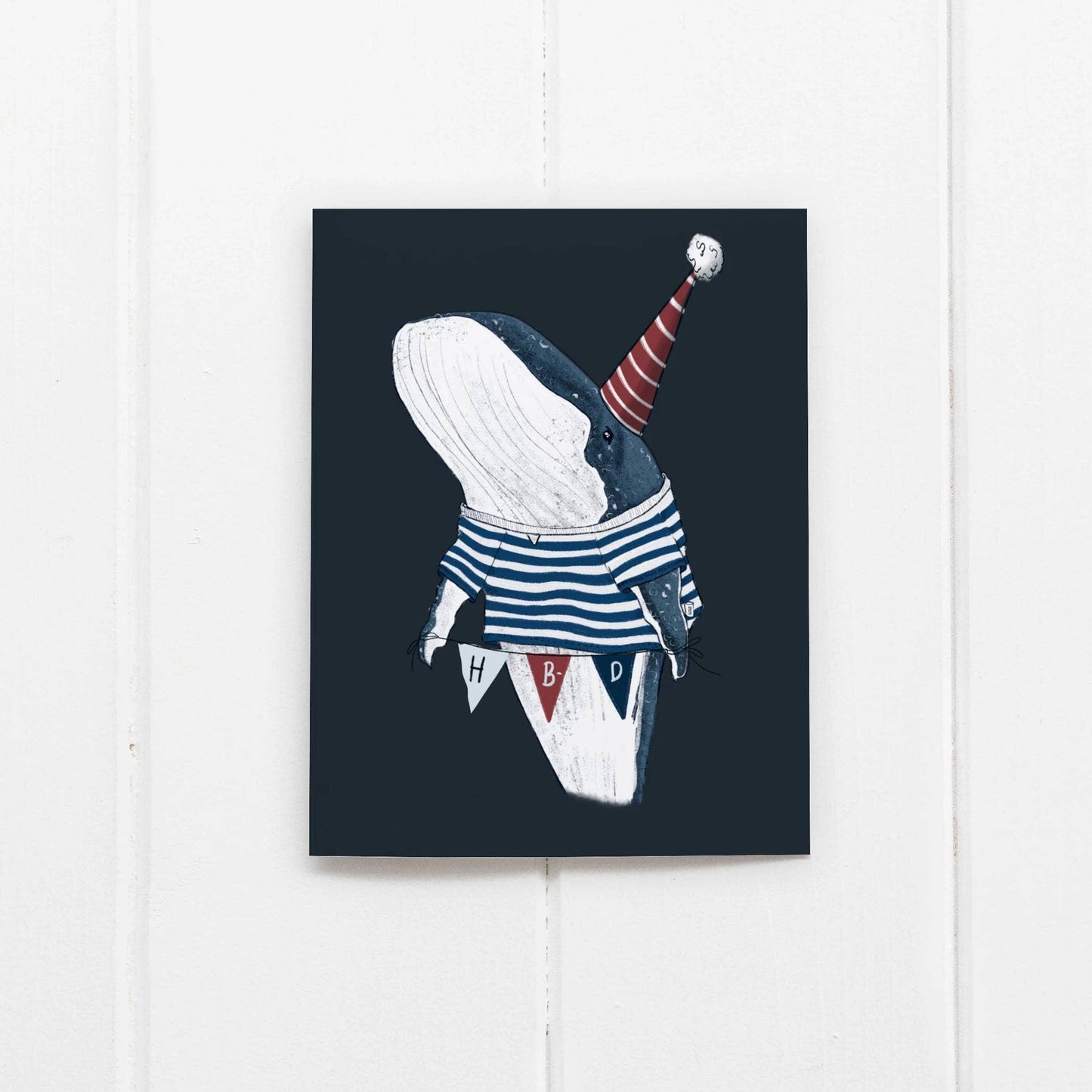 Whale Hbd Greeting Card