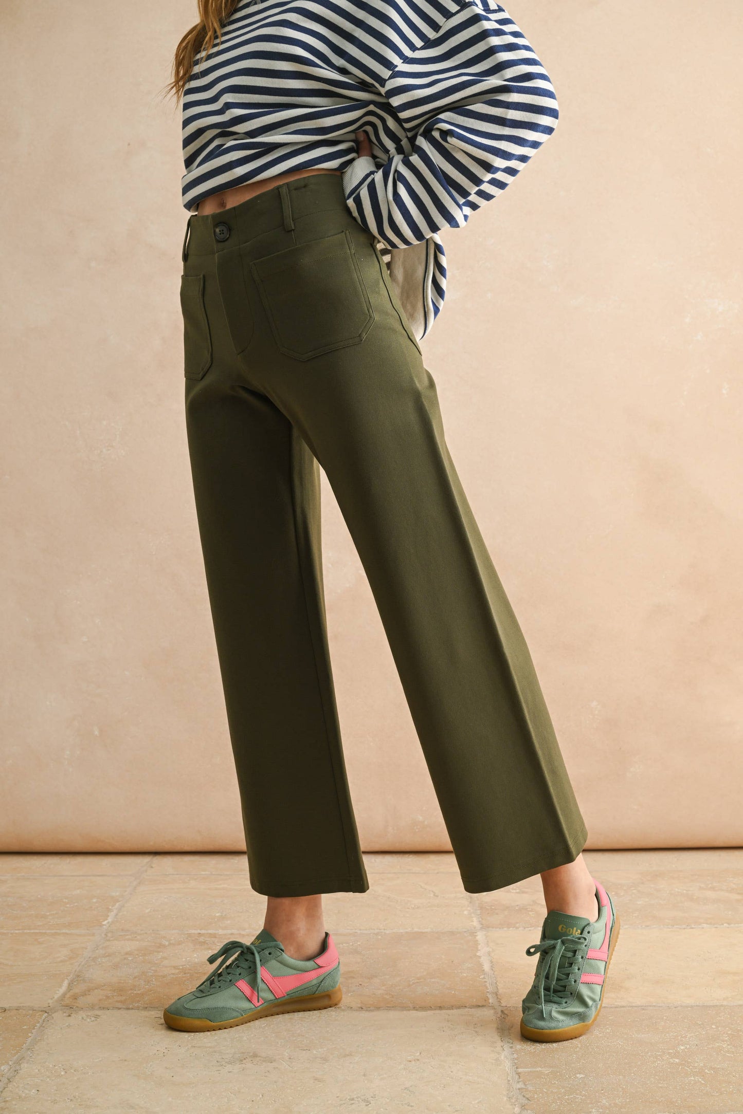 MMP1745 2 POCKETS PONTE PANTS