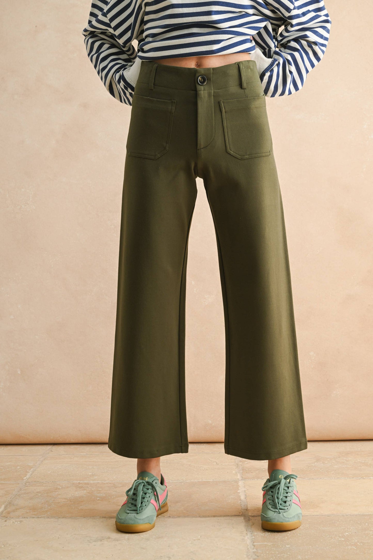 MMP1745 2 POCKETS PONTE PANTS