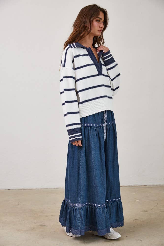 Marina Blue Soft Pullover