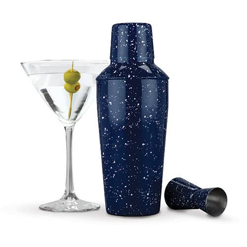 Enamel Shaker & Jigger