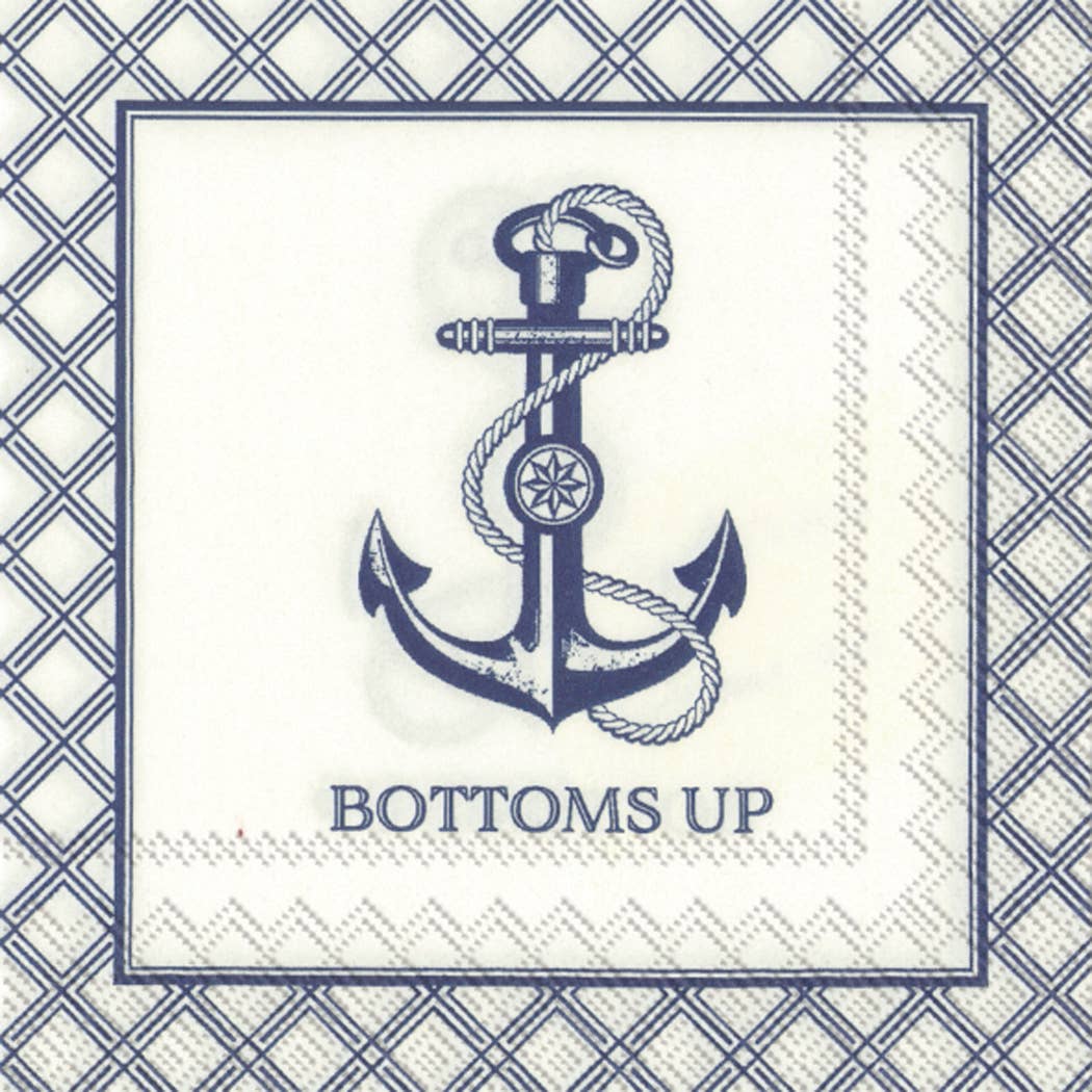Rosanne Beck Bottoms Up Paper Cocktail Napkin
