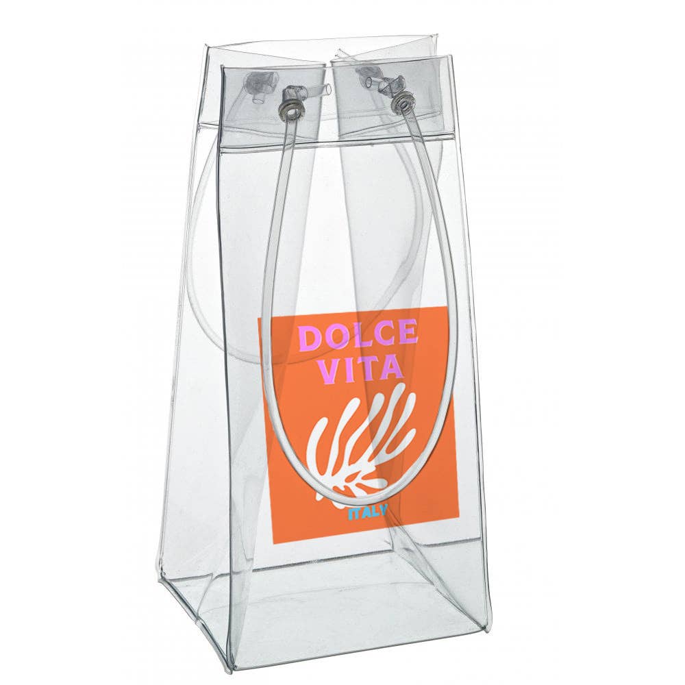 Portable Clear Wine Bag/Cooler - Dolce Vita