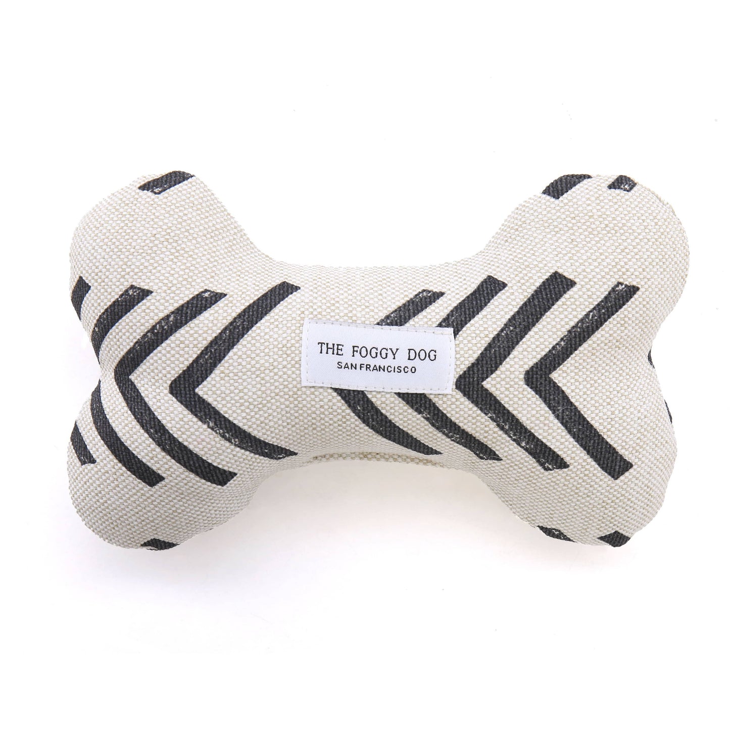 Modern Mud Cloth Dog Bone Squeaky Toy