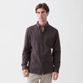 Brian l/s soft rib knit 1 pocket shirt
