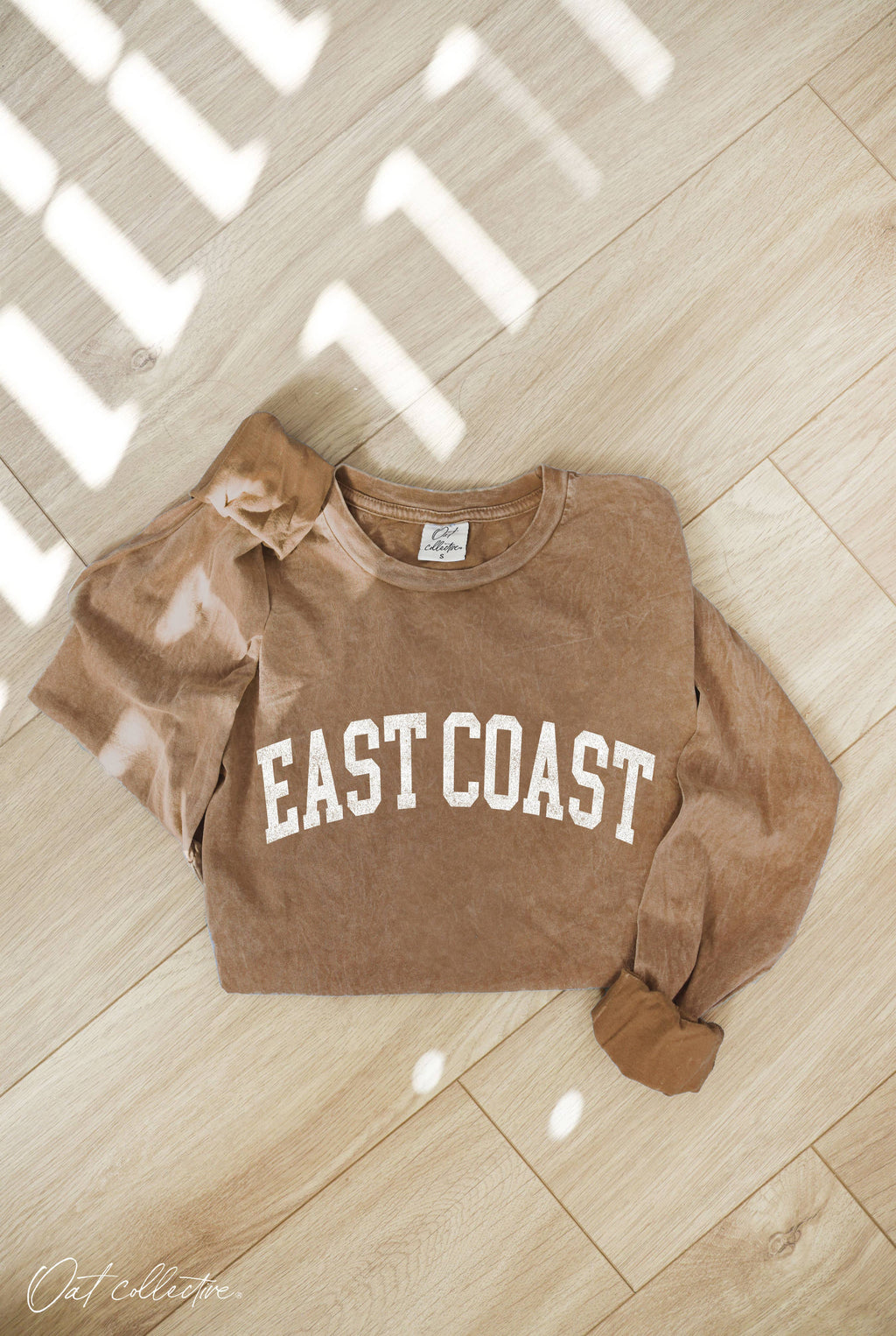 EAST COAST Mineral Washed Long Sleeve Graphic