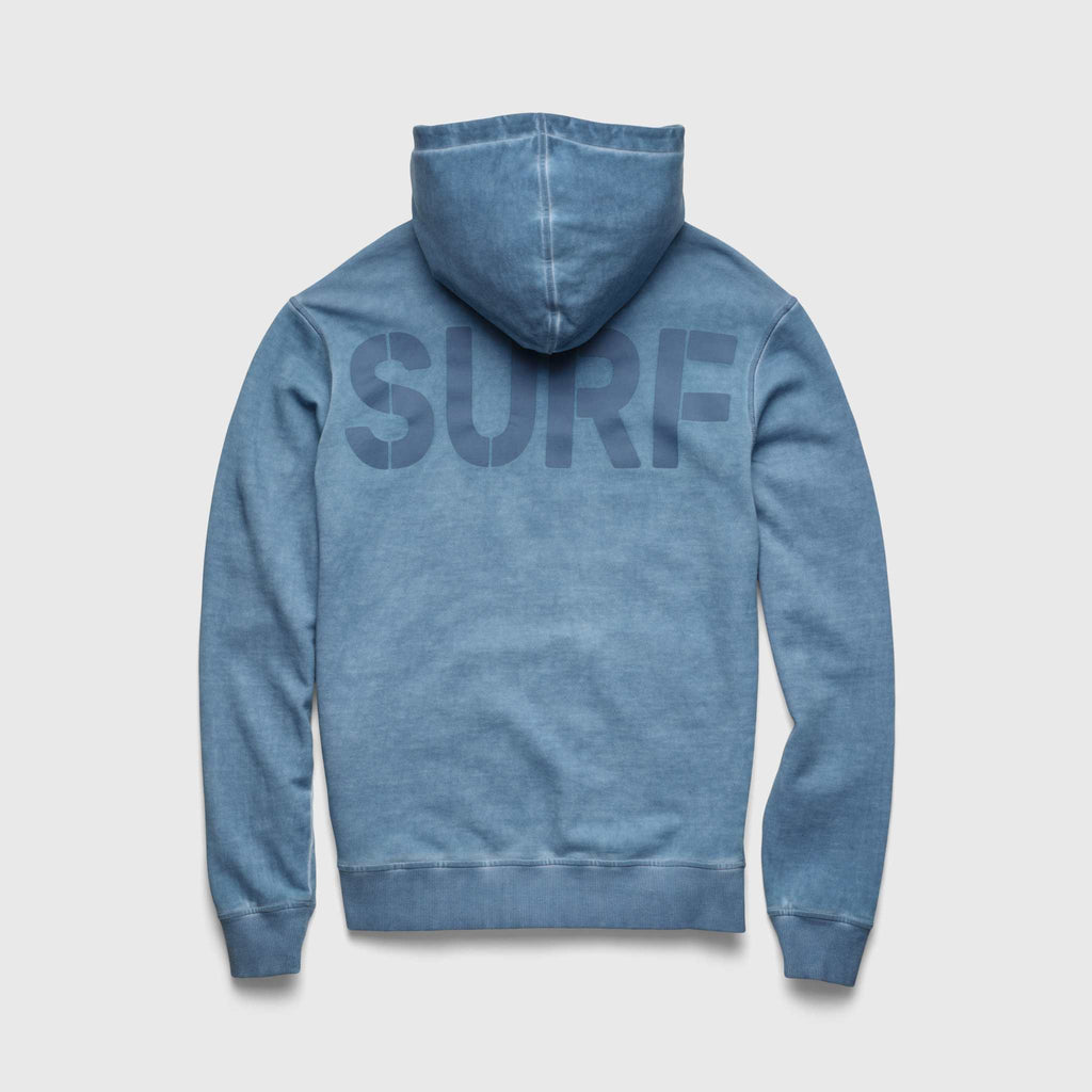 Surf Graphic Vintage Hoodie - Forever Blue
