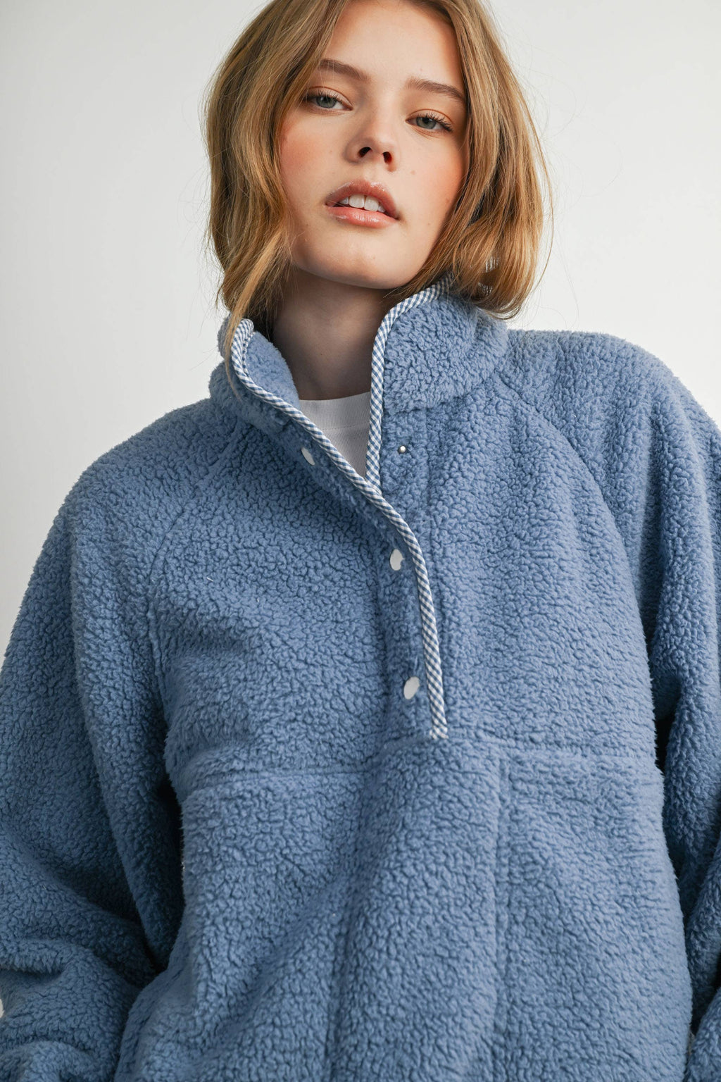 Casual Half Button Sweatshirt-BMT8739