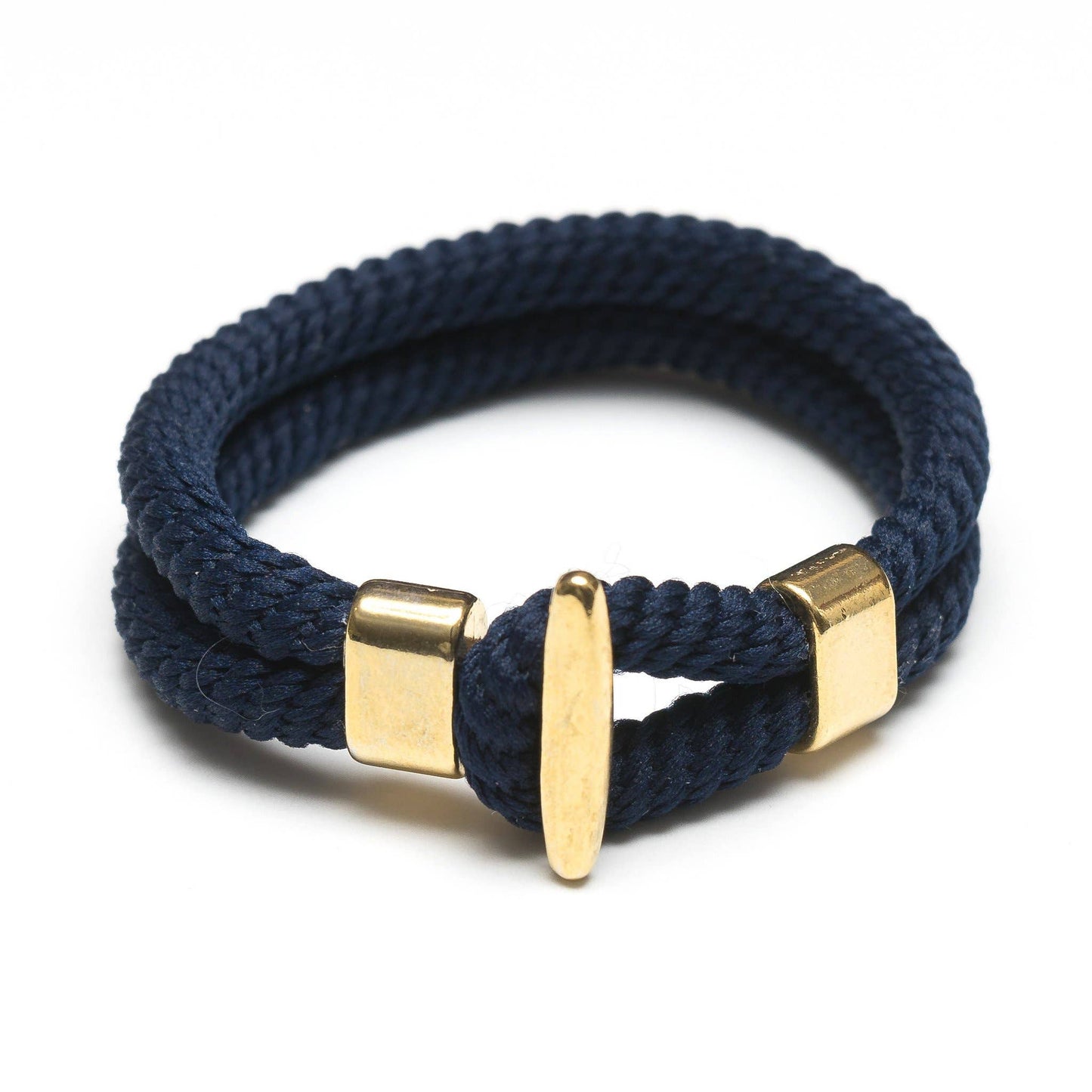 Camden - Navy/Gold - Nautical Rope Bracelet