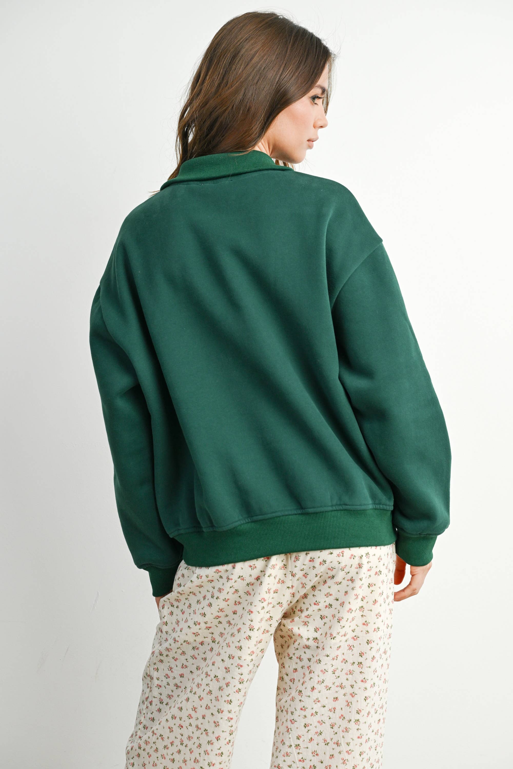 Quarter Zip Long Sleeve Top - BMT7795