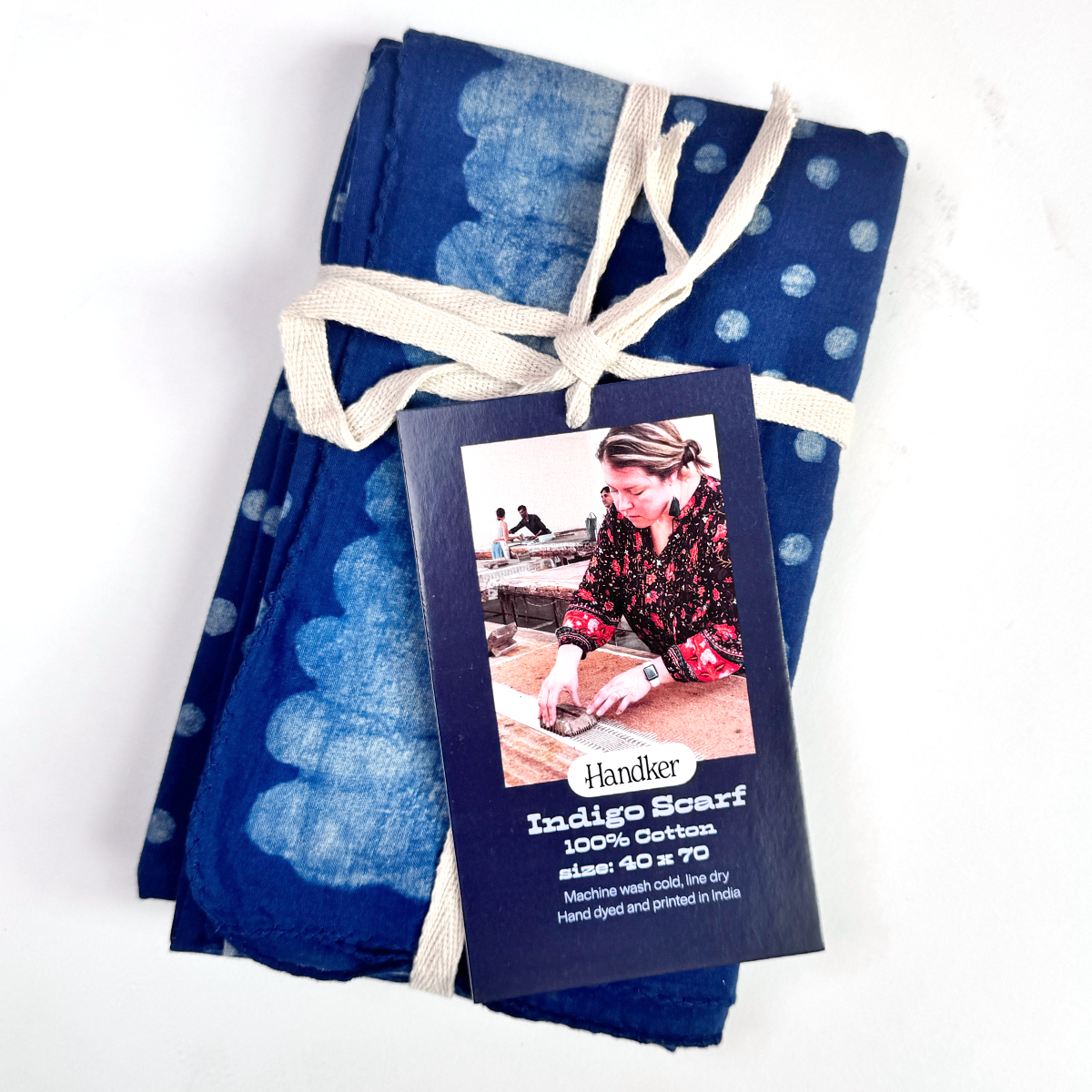 Skye Indigo Scarf