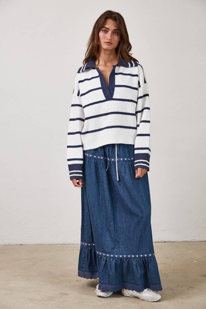 Marina Blue Soft Pullover