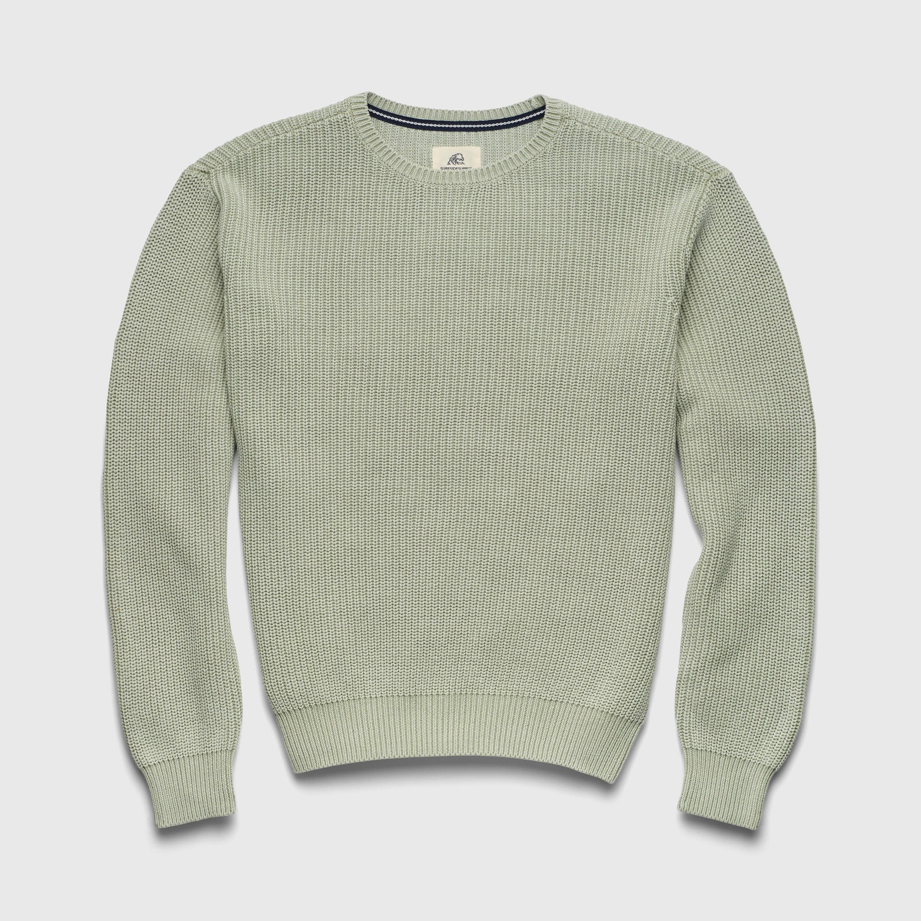 Eddie Salty Stitch Knit Sweater - Spring Green