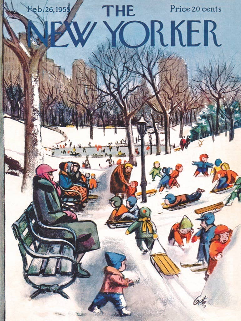 Sledding in the Park - 500 Piece Jigsaw Puzzle