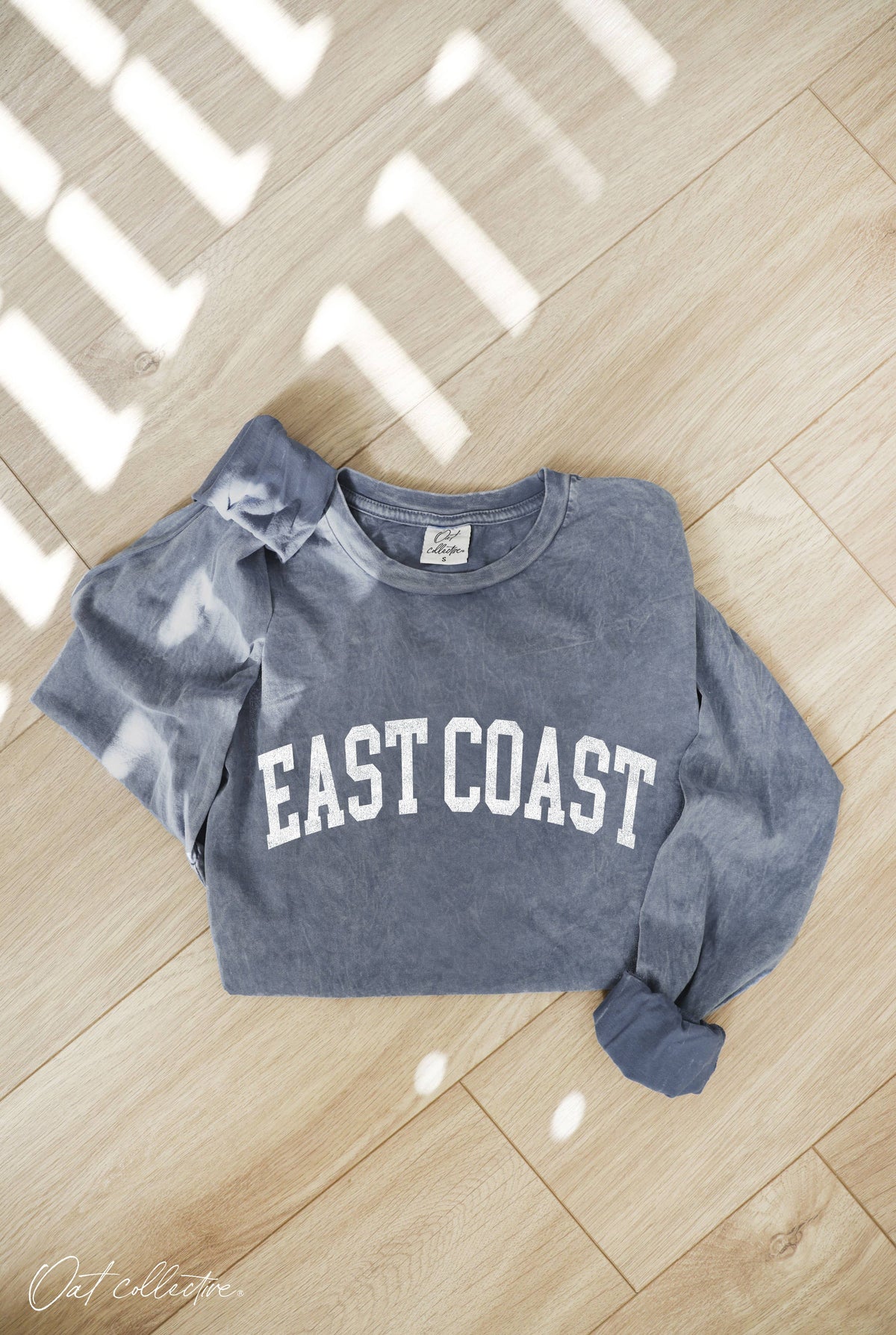 EAST COAST Mineral Washed Long Sleeve Graphic