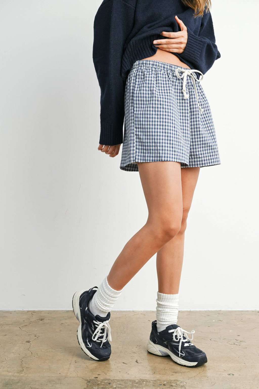 Tie-Front High-Waisted Shorts - BMP7853