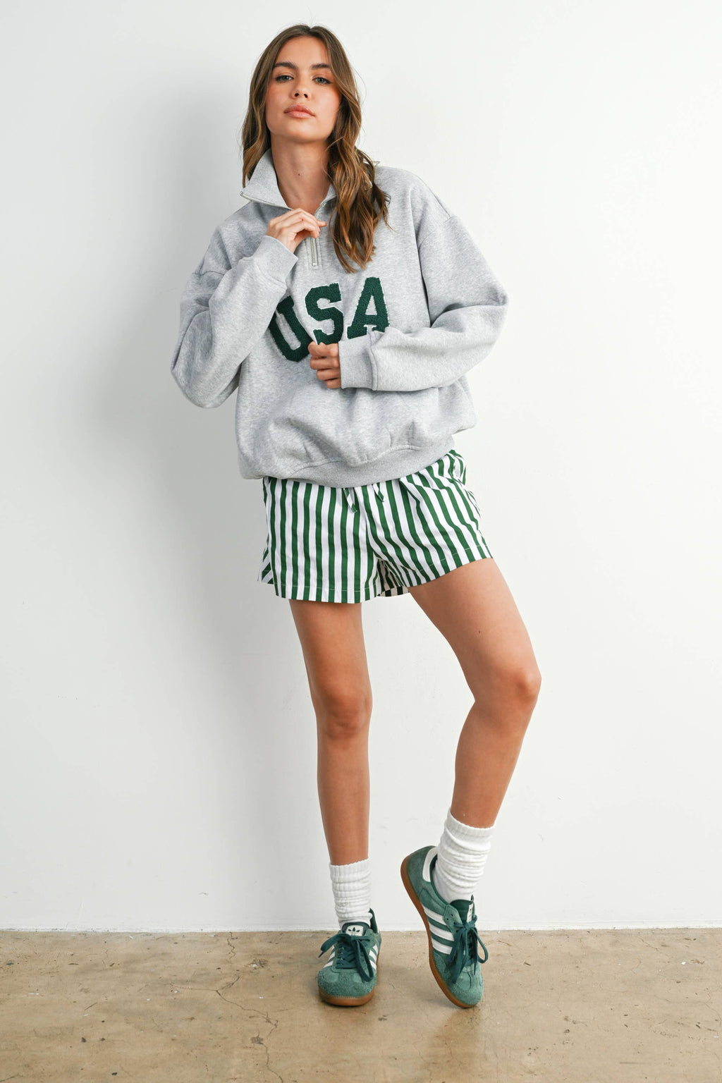 Quarter Zip Long Sleeve Top - BMT7795