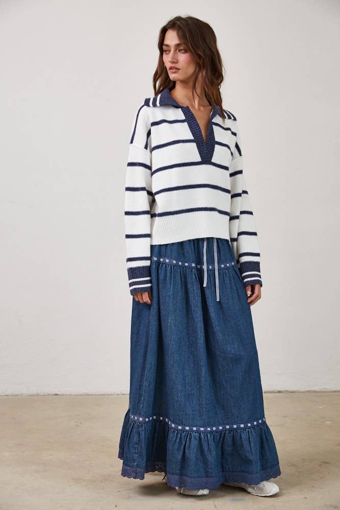 Marina Blue Soft Pullover