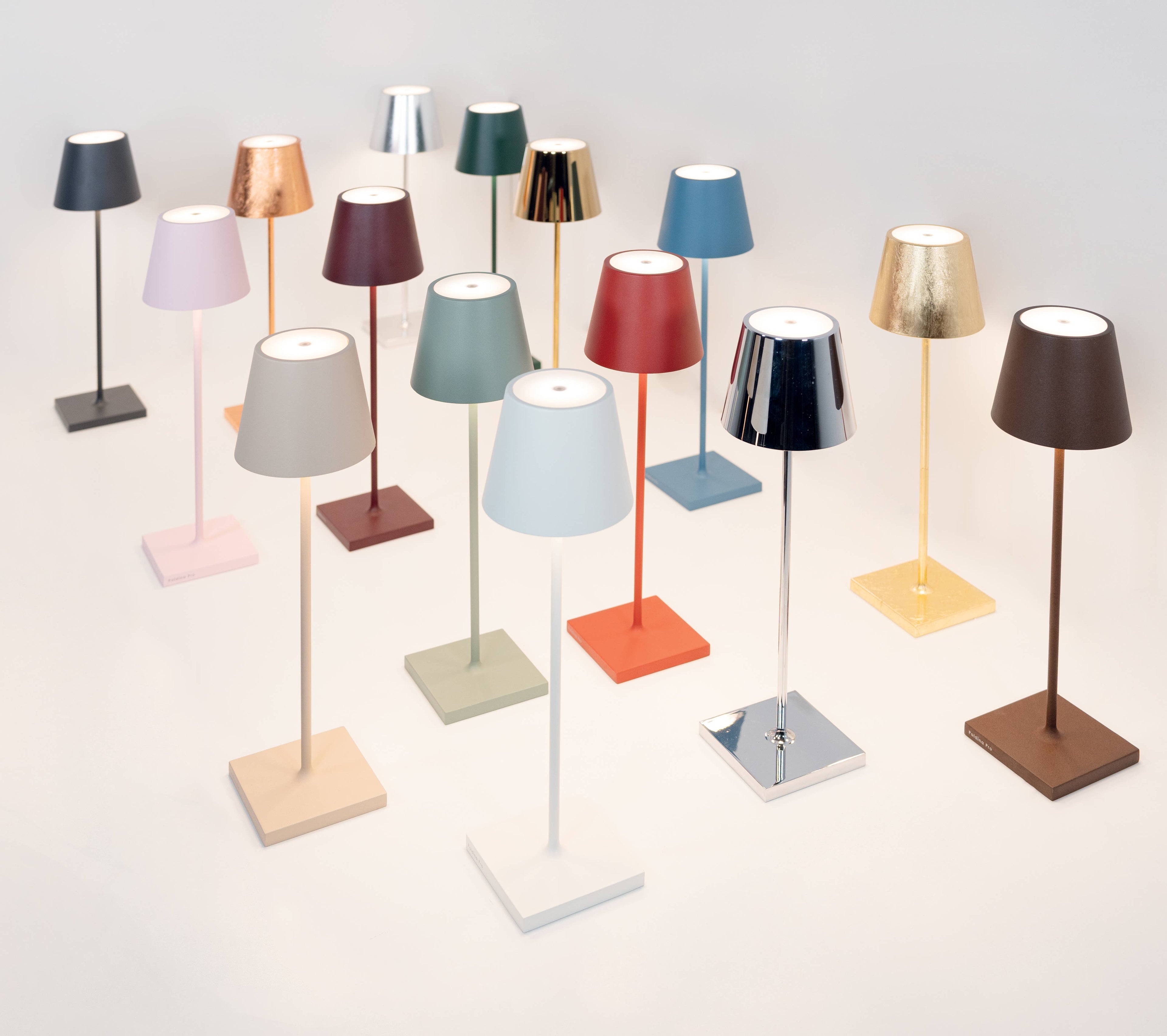 Poldina Pro Cordless Lamp: Glossy Chrome