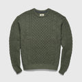 Eddie Knit Garment Washed Sweater - Lichen Green
