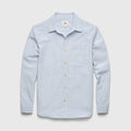 Brian Micro Check Seersucker Shirt - Blue