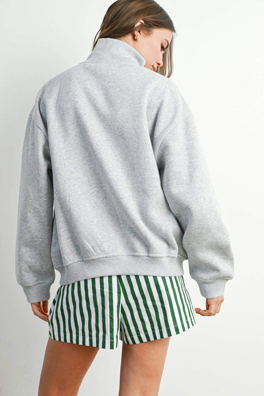 Quarter Zip Long Sleeve Top - BMT7795