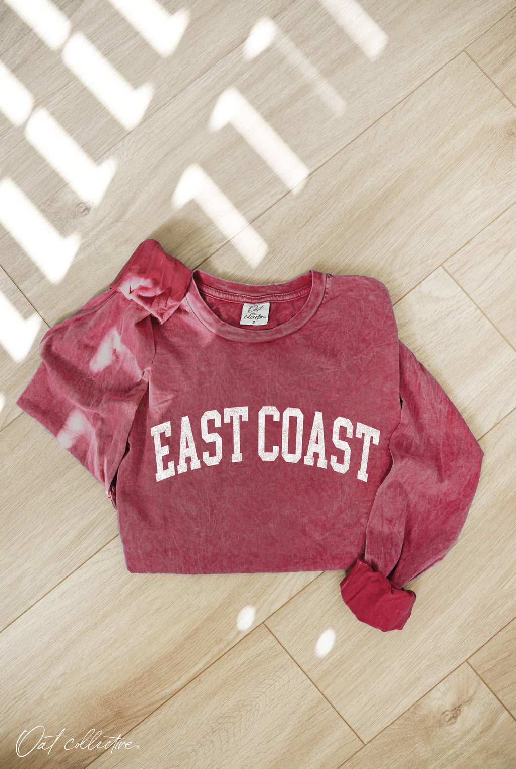 EAST COAST Mineral Washed Long Sleeve Graphic