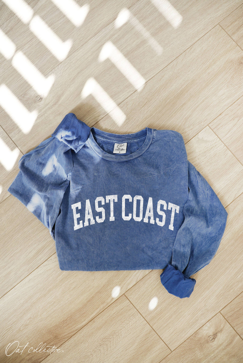 EAST COAST Mineral Washed Long Sleeve Graphic