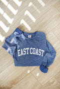 EAST COAST Mineral Washed Long Sleeve Graphic