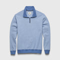 Bobby Stripe Fleece Quarter Zip - Sapphire Blue