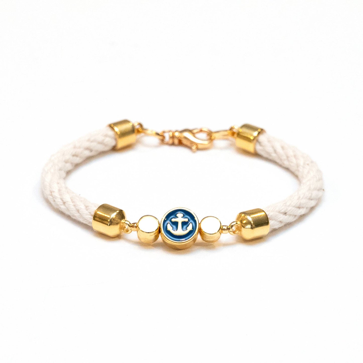 Cotuit - Ivory/Gold - Nautical Rope Bracelet