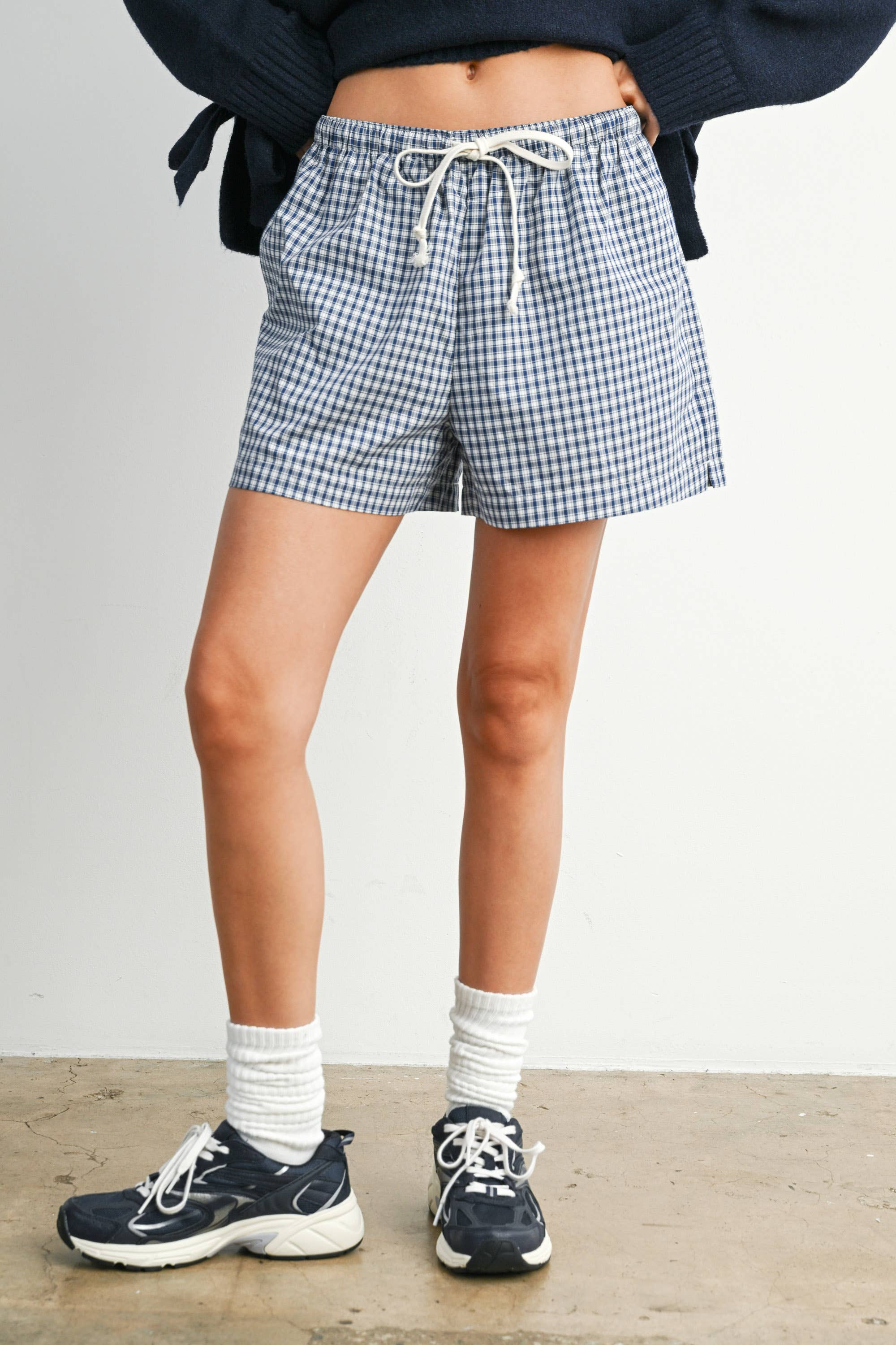 Tie-Front High-Waisted Shorts - BMP7853