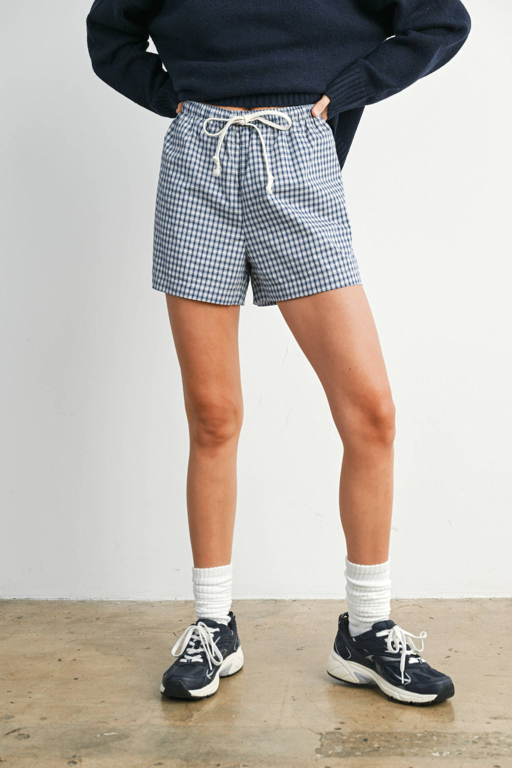 Tie-Front High-Waisted Shorts - BMP7853