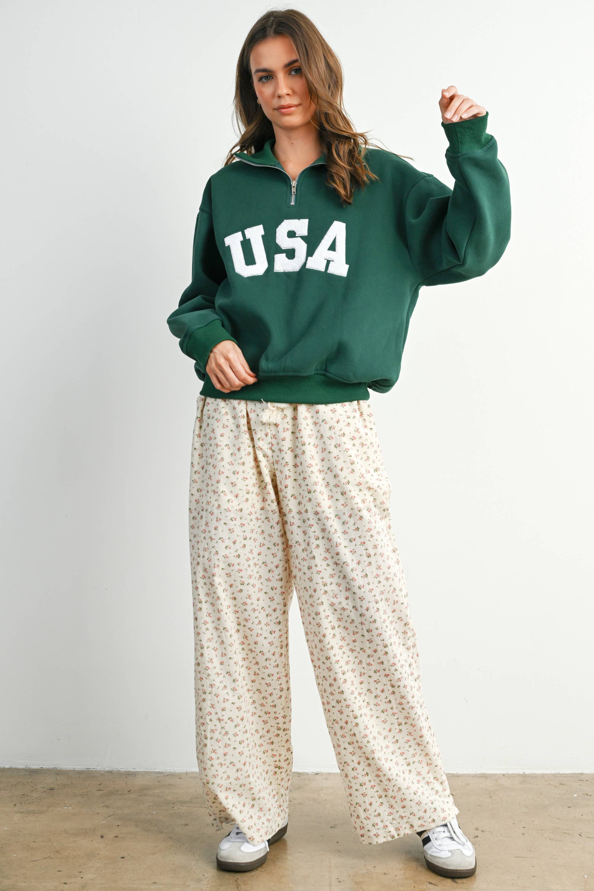 Quarter Zip Long Sleeve Top - BMT7795