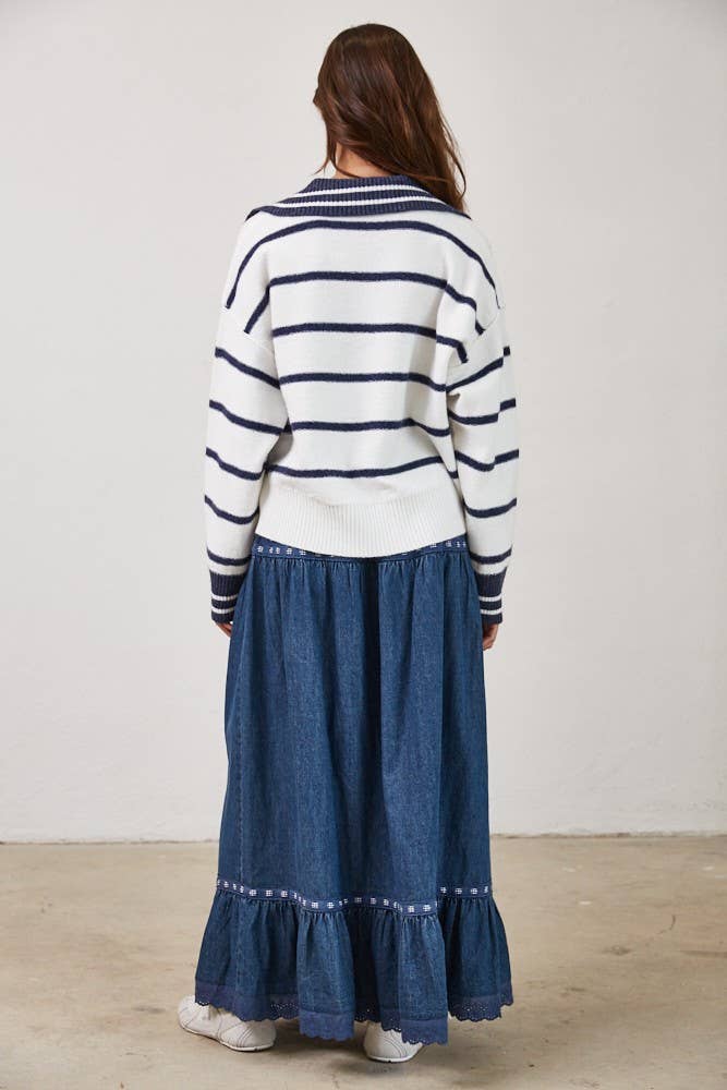 Marina Blue Soft Pullover