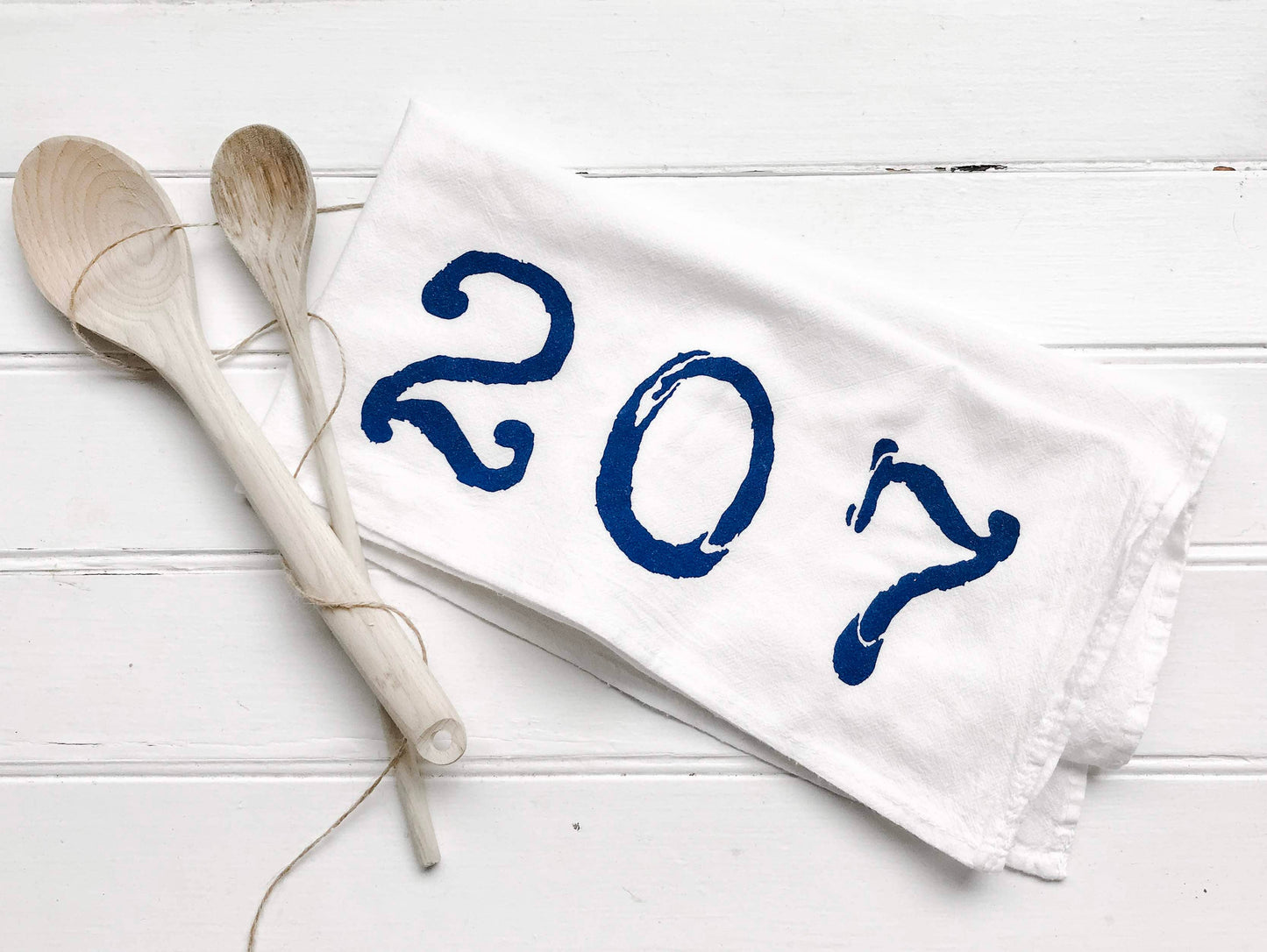 Personalized Zip Code or Area Code Tea Towel