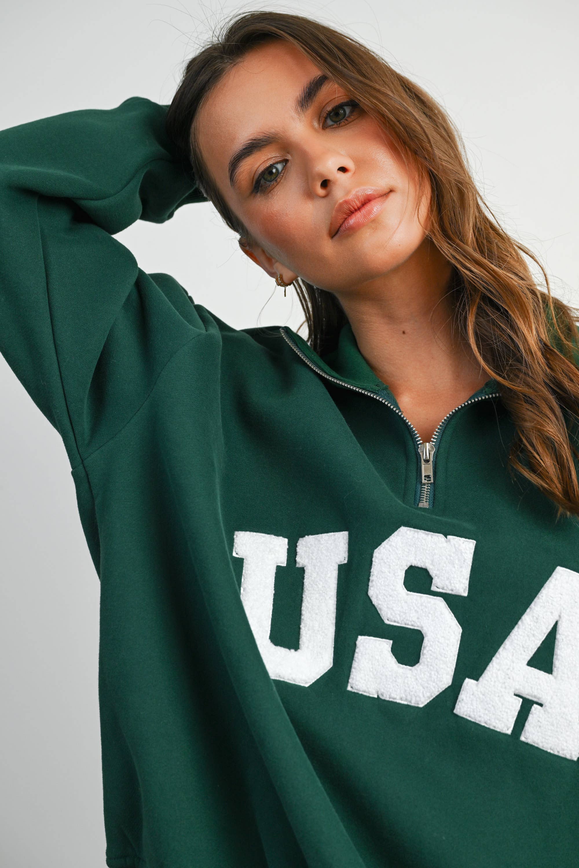 Quarter Zip Long Sleeve Top - BMT7795