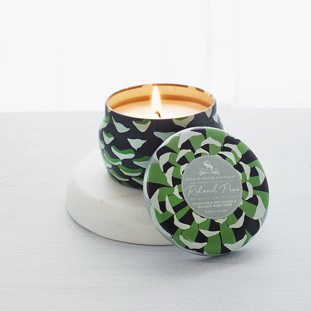 Roland Pine Small Tin Soy Candle