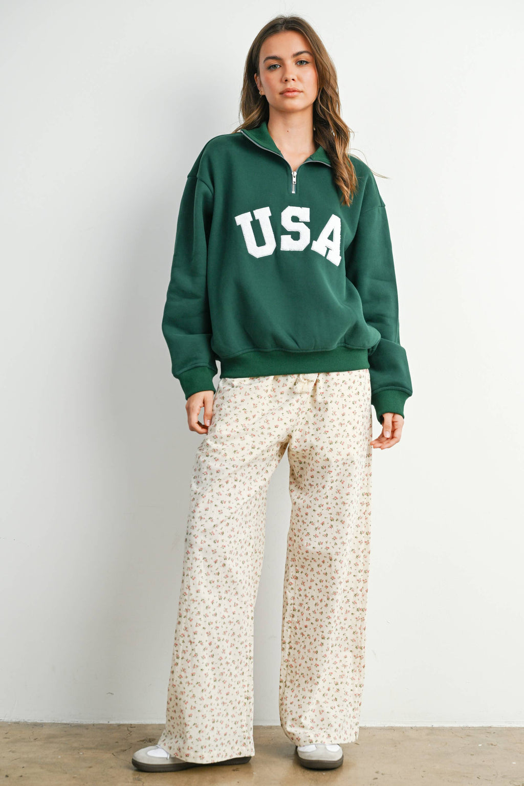 Quarter Zip Long Sleeve Top - BMT7795