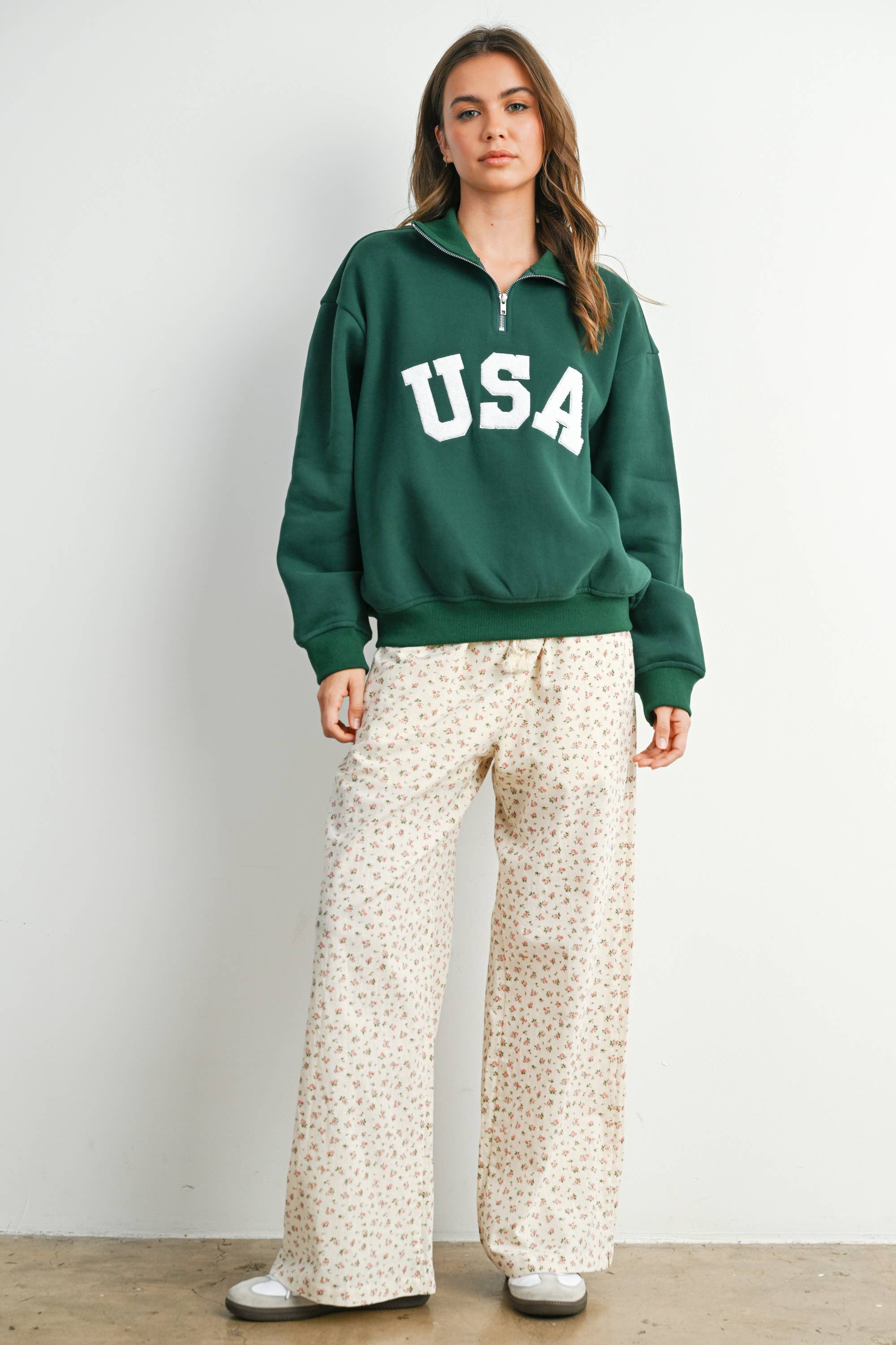 Quarter Zip Long Sleeve Top - BMT7795