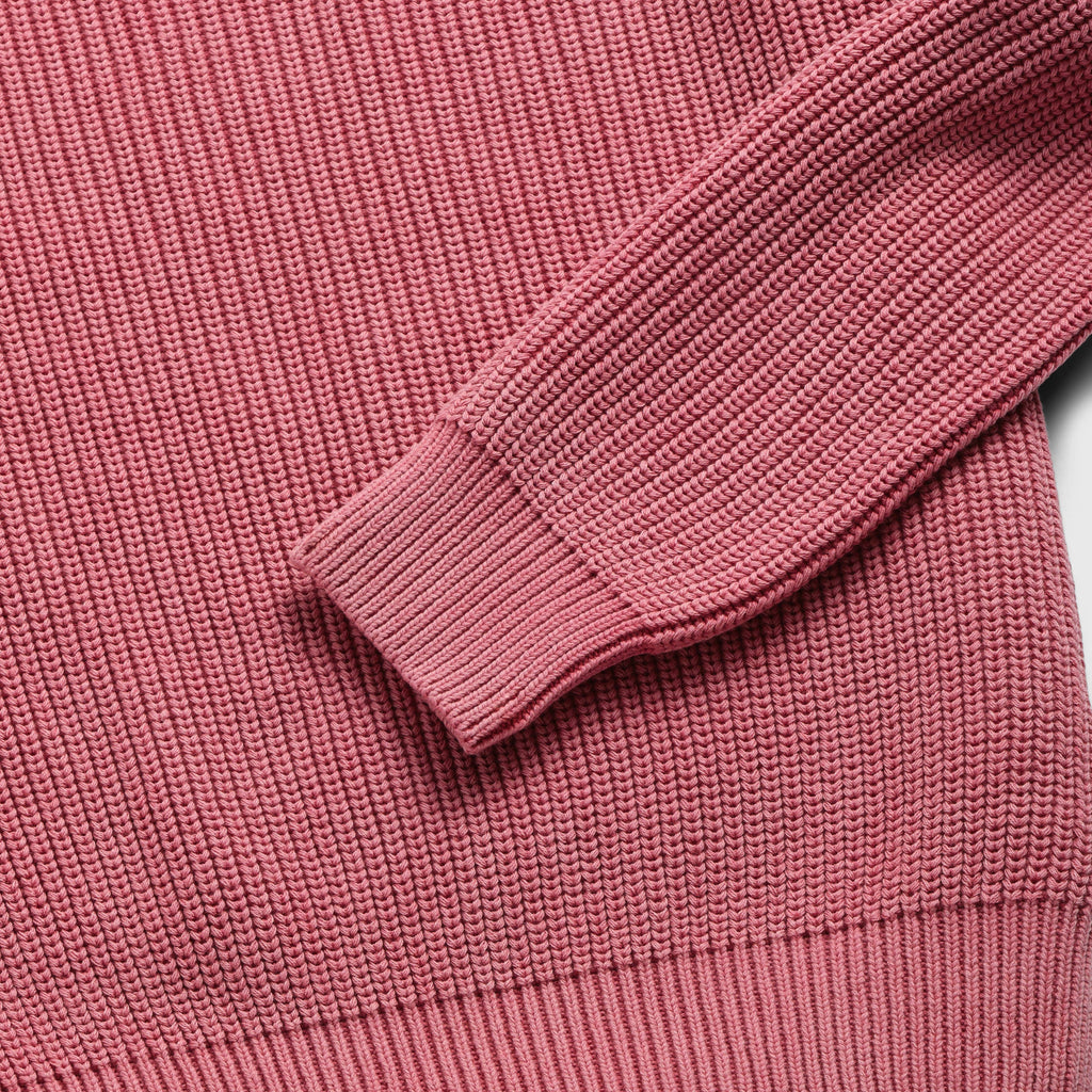 Eddie Salty Stitch Cotton Sweater - Mineral Red