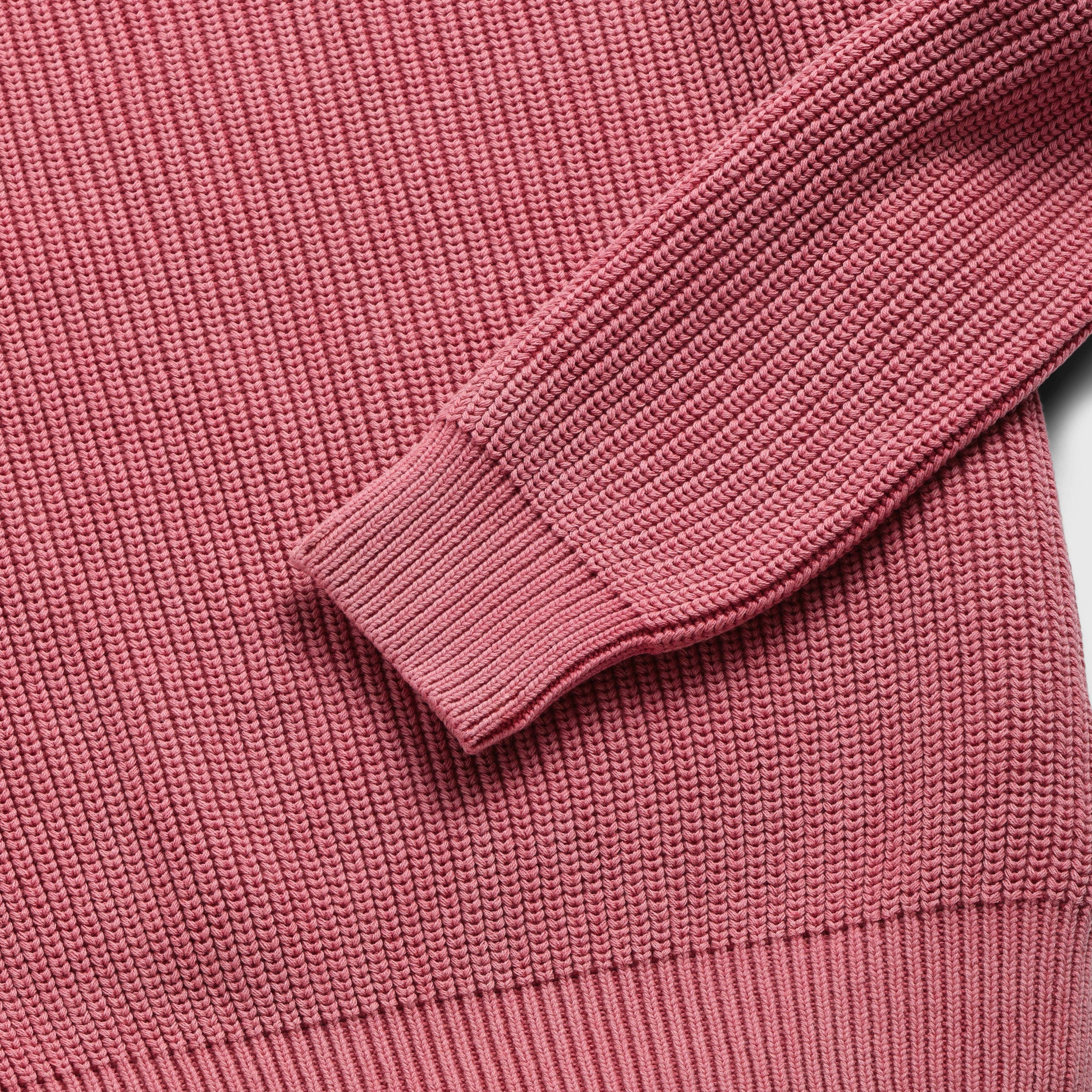 Eddie Salty Stitch Cotton Sweater - Mineral Red