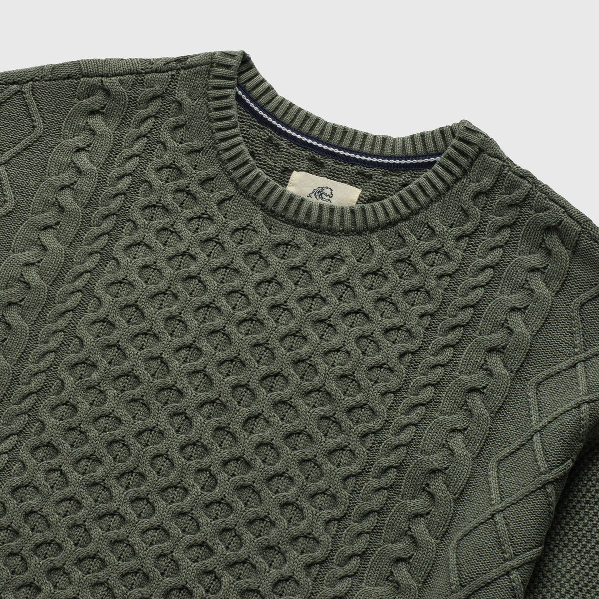 Eddie Knit Garment Washed Sweater - Lichen Green