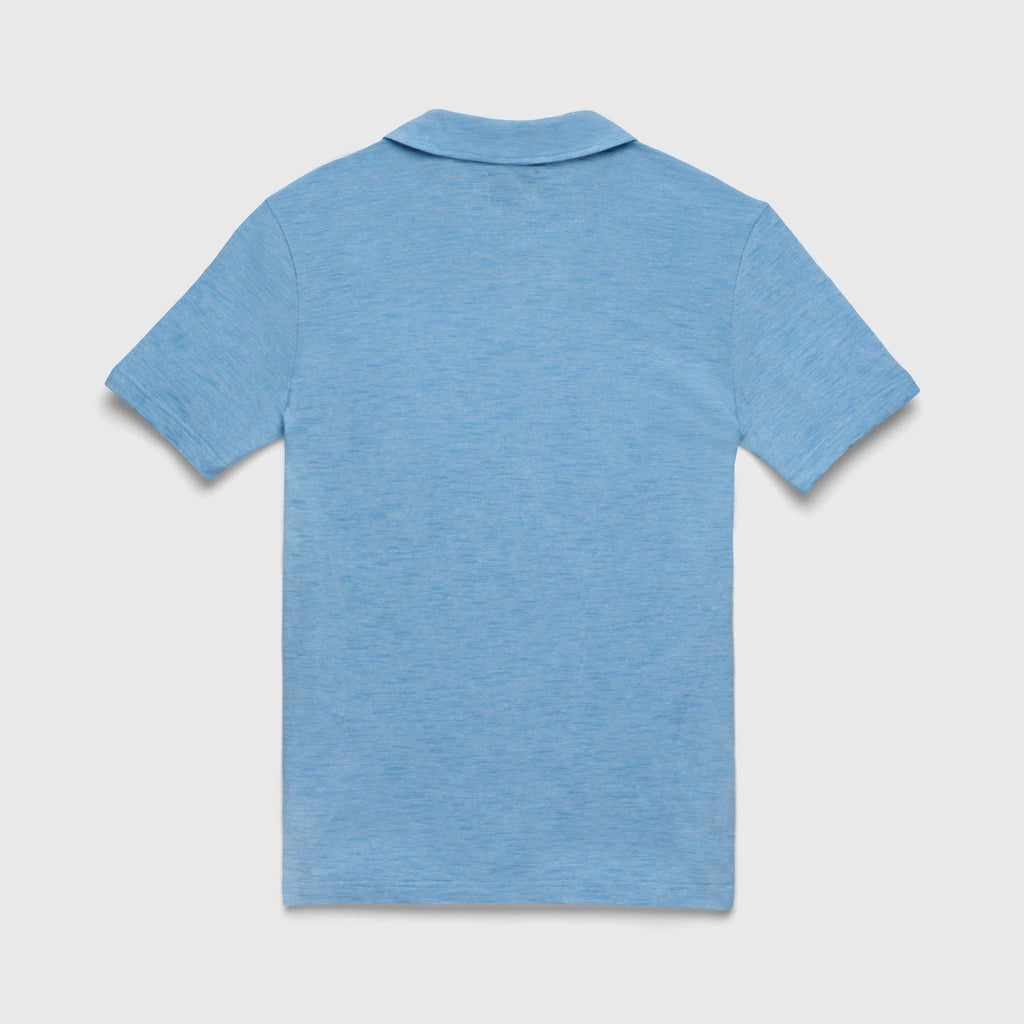 Johnny Collar Polo - Cendre Blue